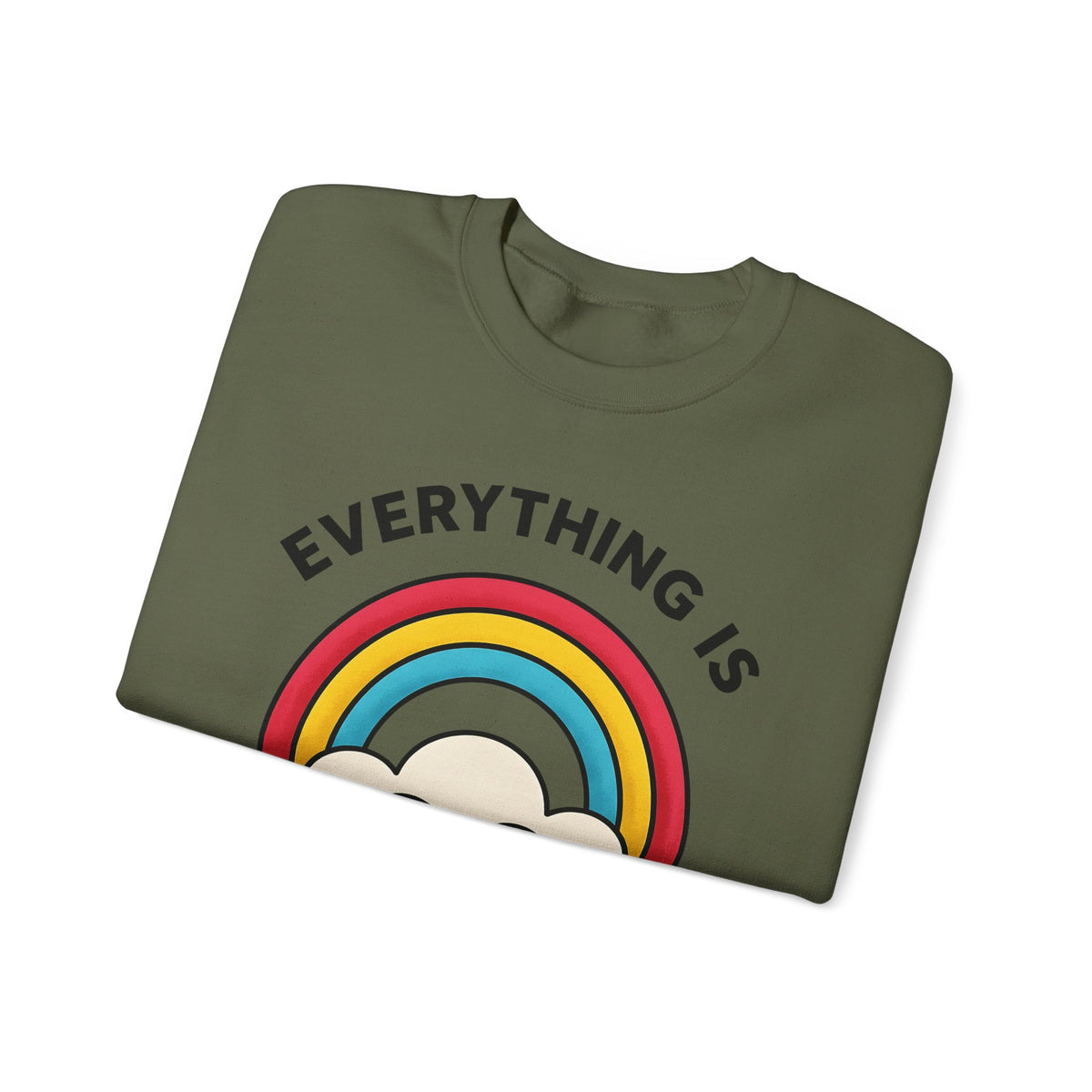 Rainbow Cloud Sweatshirt Funny Sarcasm Gift Women Bold Graphic Sweatshirt Colorful Sweatshirt Humor Fan Graphic Design Sarcastic Graphic Retro Humor Sweatshirt