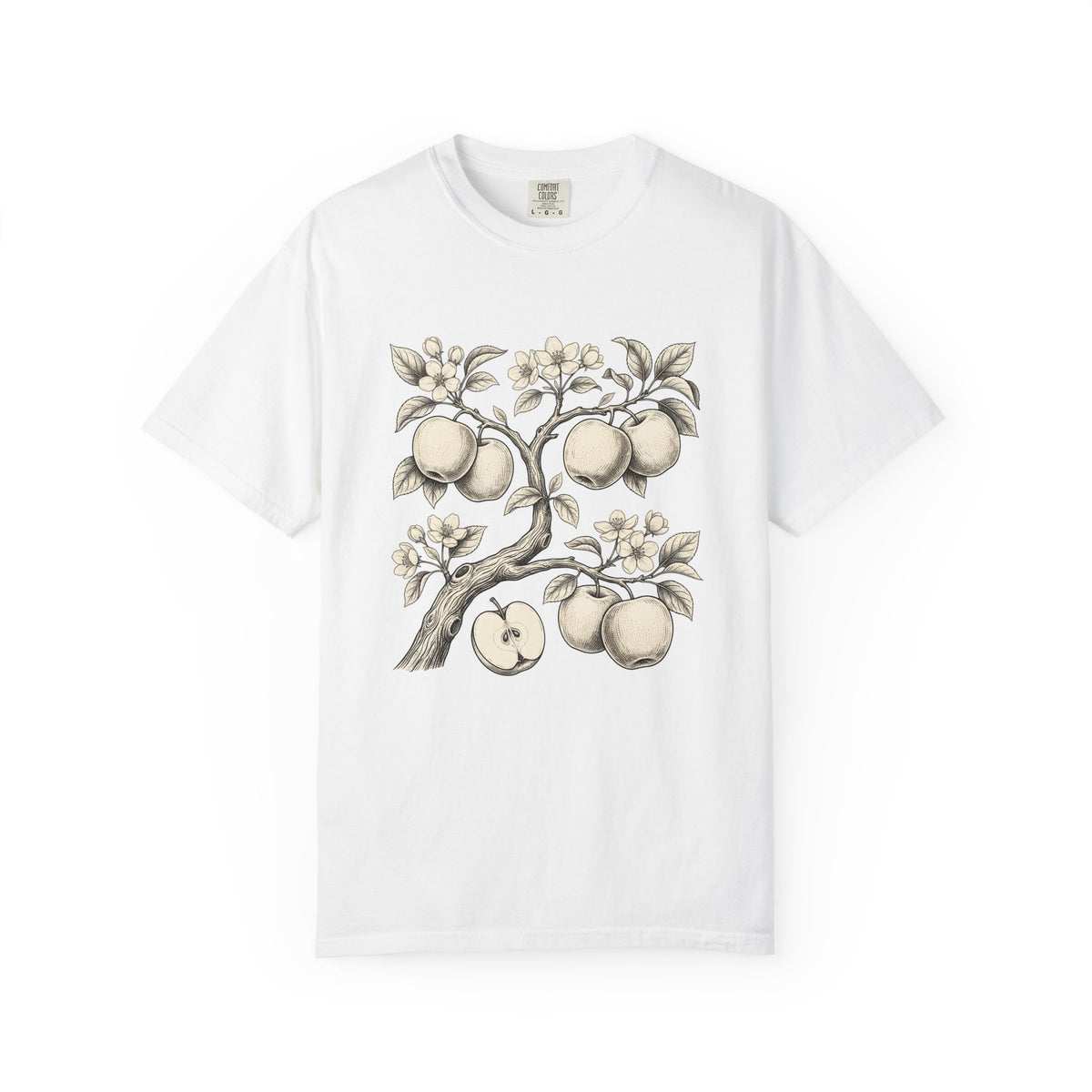 Apple Tree T-Shirt Cottagecore Nature Gift Women Botanical T-Shirt Apple T-Shirt Rustic Fan Floral T-Shirt Environmental Graphic Vintage Blossom