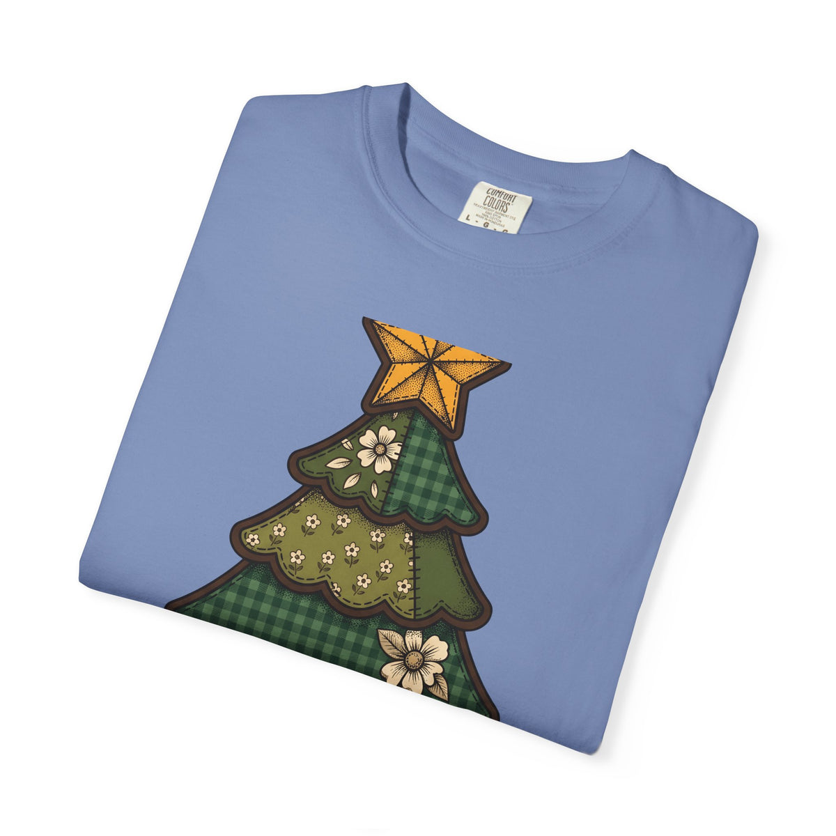 Christmas Tree Christmas Holiday Gift Farmhouse Fir Christmas Fan Rustic Seasonal Vintage Red Bow T-Shirt