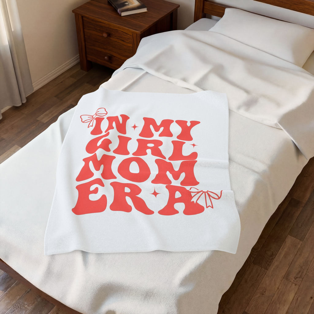 Classic Text Art Blanket Moms Home Gift Women Flower Power Blanket Typography Blanket Motherhood Fan Bohemian Blanket Domestic Graphic Retro Tie