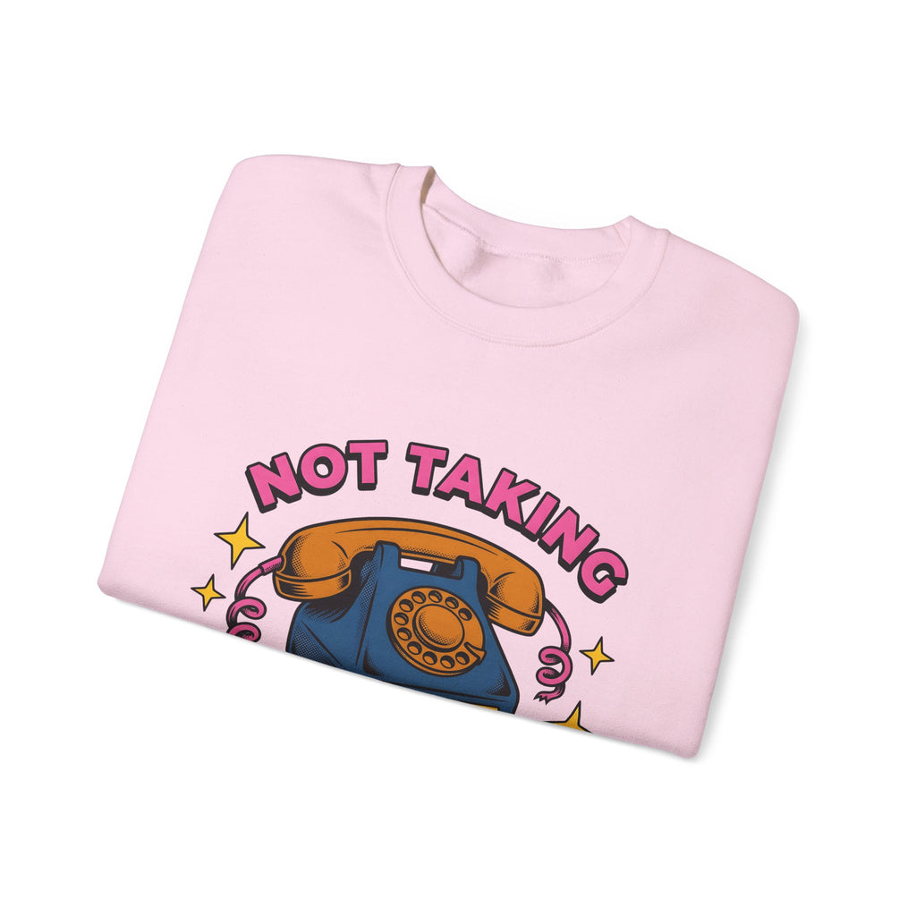 Vintage Rotary Phone Funny Jokes Gift Cartoon Old Phone Comedy Fan Humor Joke Classic Sweatshirt