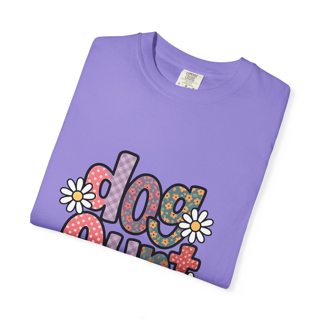 Floral Lettering Print T-Shirt Dog Niece Gift Women Sketch T-Shirt Typography T-Shirt Dog Fan Hand Drawn T-Shirt Niece Graphic Cartoon Chamomile