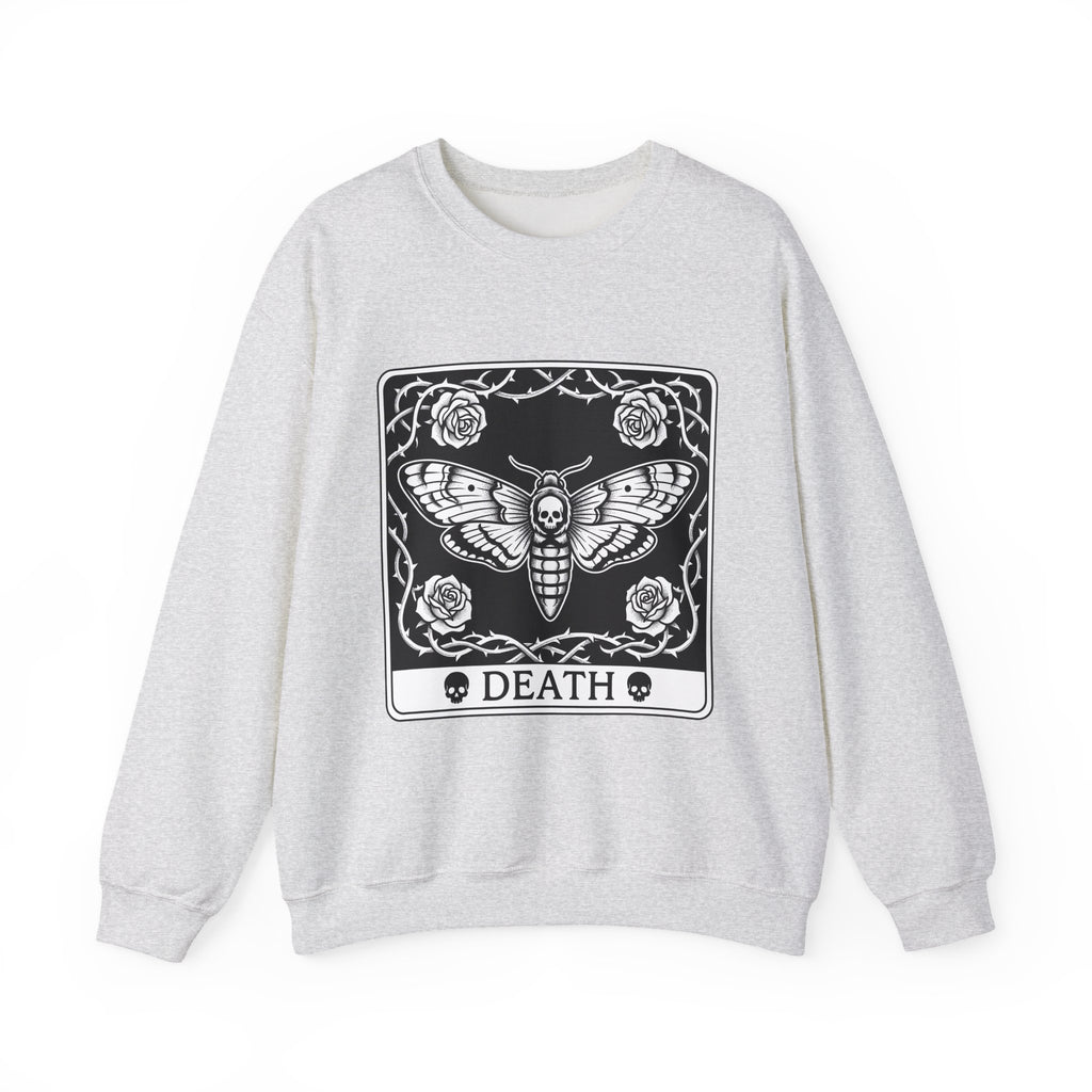 Skull Butterfly Sweatshirt Gothic Magic Gift Women Traditional Tattoo Sweatshirt Sugar Skull Sweatshirt Darkwave Fan Tattooed Sweatshirt Mystic Graphic Horror