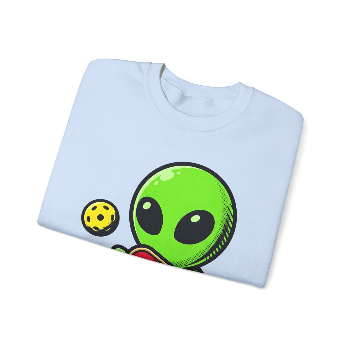 Alien Pickleball Sweatshirt Pickleball Humor Gift Women Cute Sweatshirt Alien Pickleball Sweatshirt Pickleball Fan Kawaii Sweatshirt Comedy Graphic Cartoon