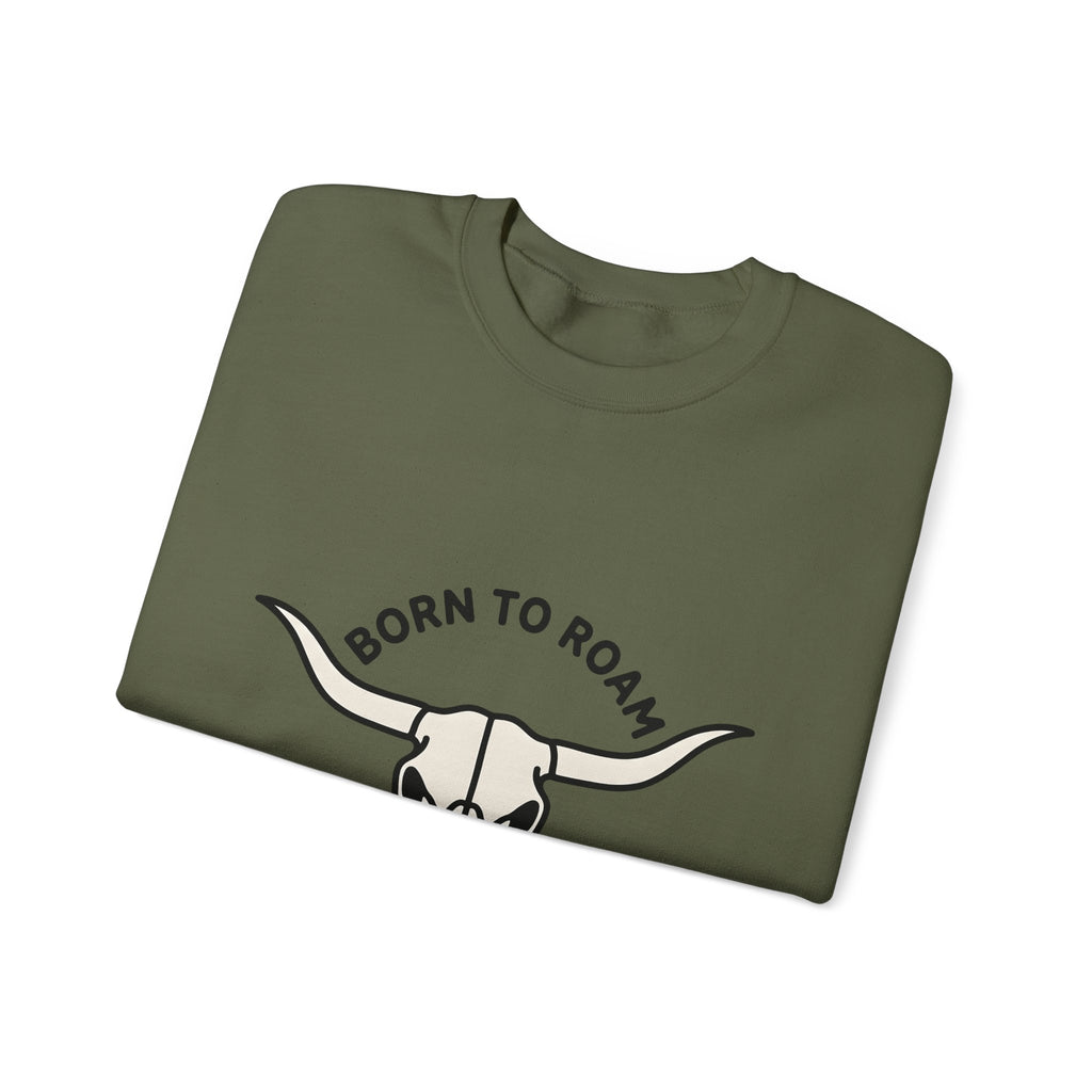 Bull Skull Cowgirl Tribal Gift Country Skull Rodeo Fan Western Tribal Clean Horns Sweatshirt