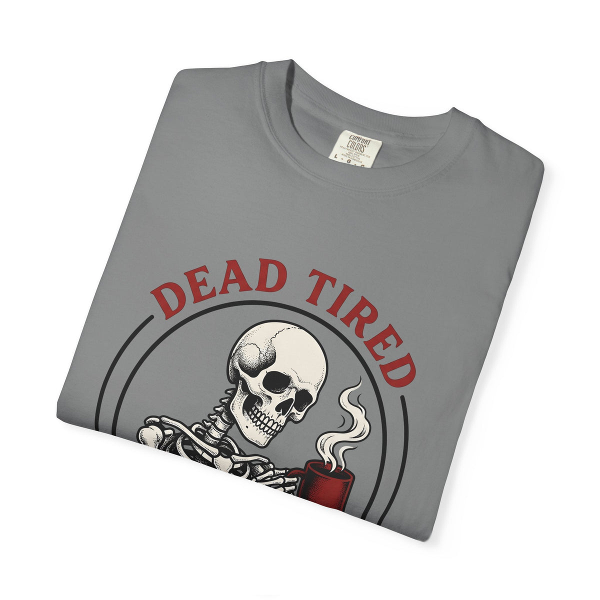 Skeleton Coffee Halloween Coffee Gift Tattoo Skull Coffee Horror Fan Traditional Caffeine Vintage T-Shirt
