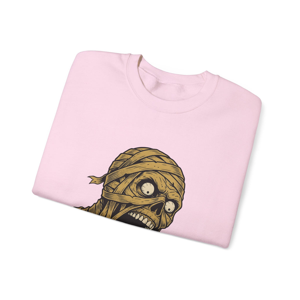 Mummy Skull Sweatshirt Halloween Ghost Gift Women Creepy Sweatshirt Skull Sweatshirt Horror Fan Spooky Sweatshirt Specter Graphic Classic Scarab Sweatshirt