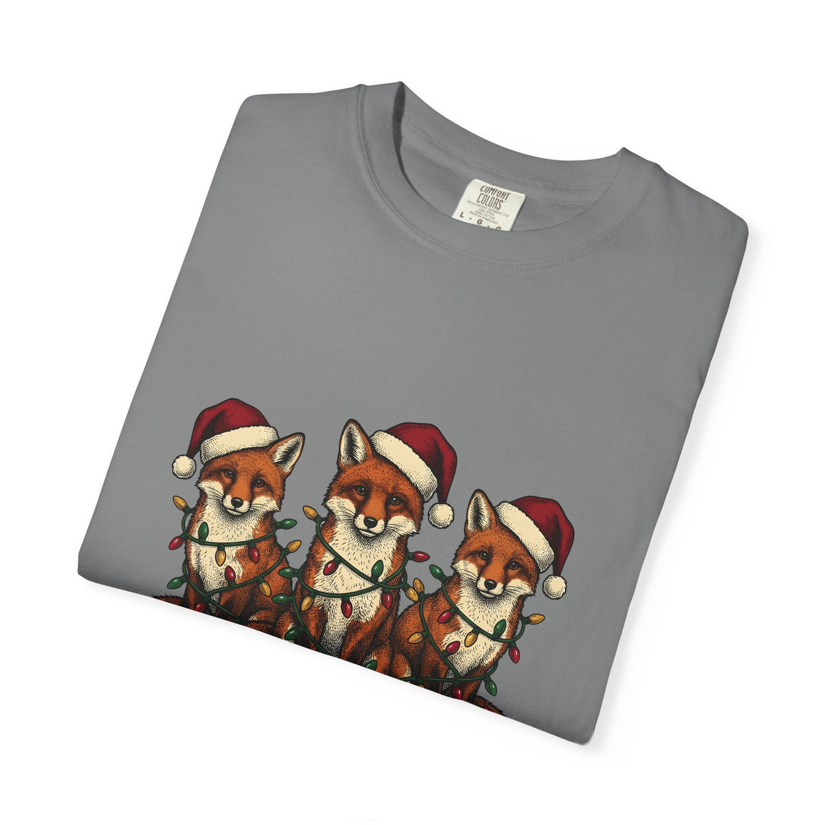 Fox Pack T-Shirt Christmas Critters Gift Women Cartoon T-Shirt Foxes T-Shirt