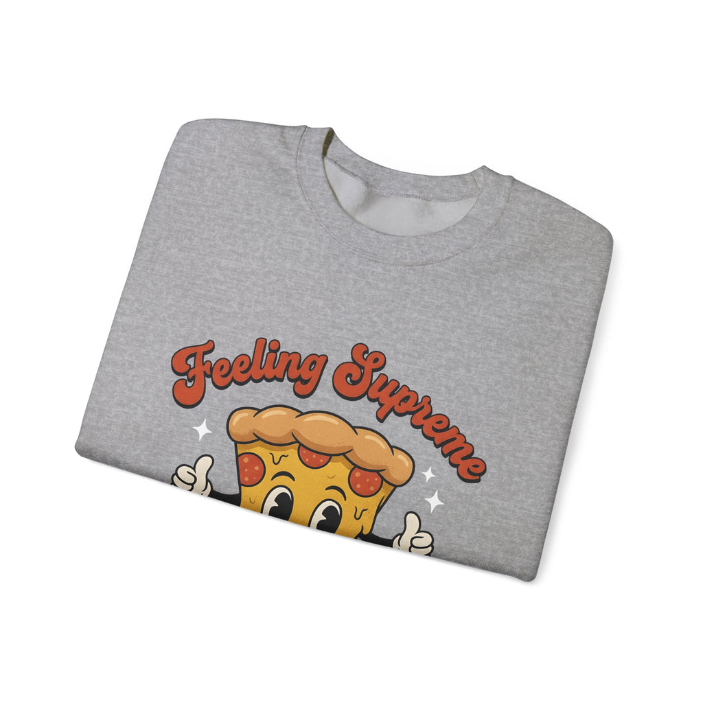 Pizza Cartoon Sweatshirt Pizza Food Gift Women Cute Sweatshirt Pizza Sweatshirt Pizza Fan Kawaii Sweatshirt Cuisine Graphic Retro Stars Sweatshirt