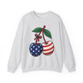 American Cherries 4Th Of July Beach Gift Comic Cherry Independence Day Fan Cartoon Coastal Sweatshirt