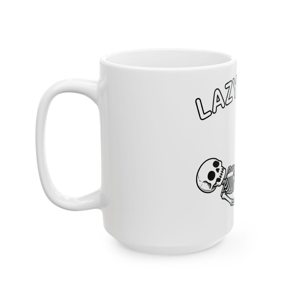 Skeleton Graphic Mug Funny Halloween Gift Women Cartoon Mug Skull Mug Humor Fan Spooky Graphic Design Retro Bones Mug