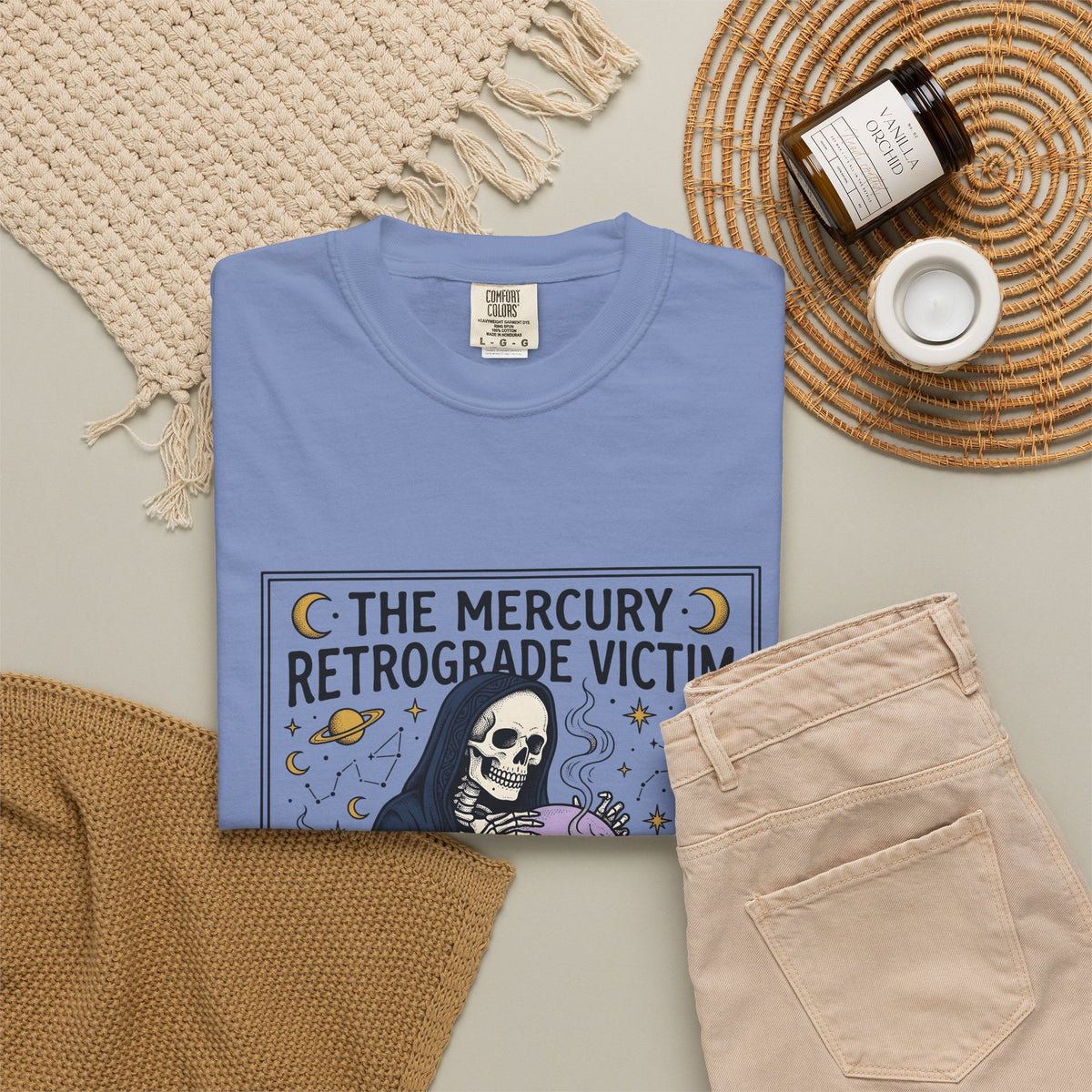 Bony Seer T-Shirt Boho Chic Zodiac Gift Women Witchy T-Shirt Oracle T-Shirt Bohemian Fan Mystical T-Shirt Astrology Graphic Hand Drawn Card Deck