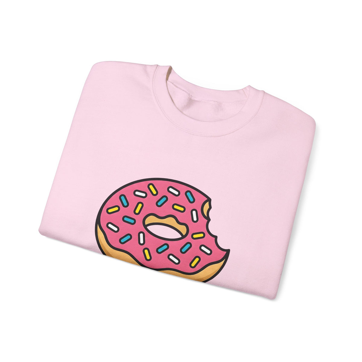Donut Drawing Sweatshirt Desserts Cuisine Gift Women Charming Sweatshirt Doughnut Sweatshirt Pastry Fan Cartoon Sweatshirt Food Graphic Animation Candy Sweatshirt
