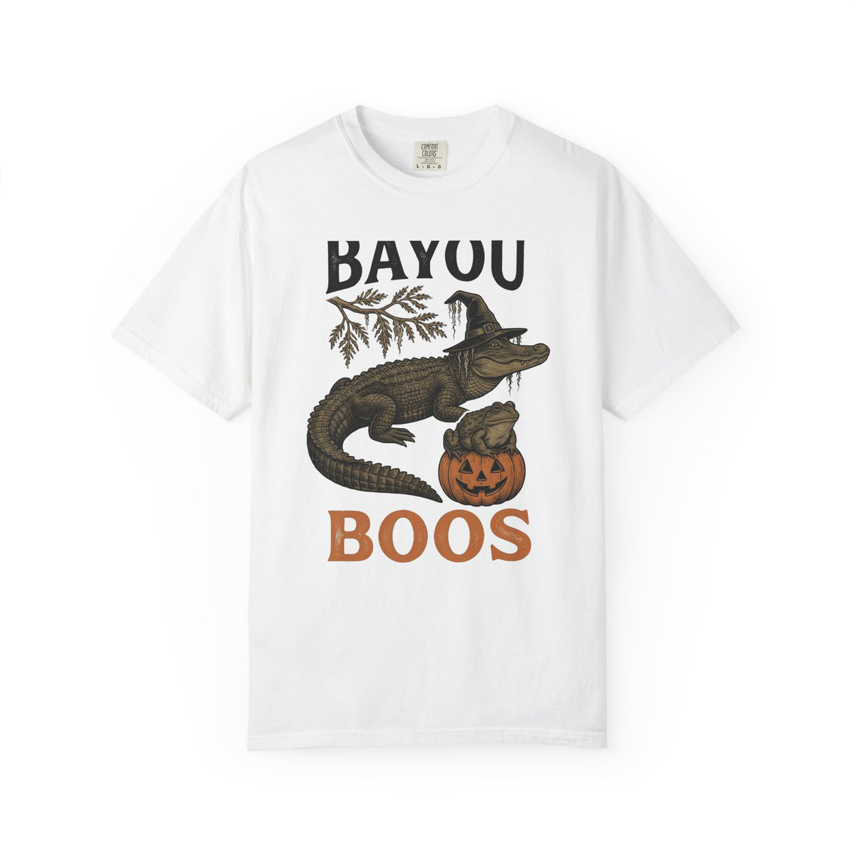 Alligator Frog Pumpkin T-Shirt Halloween Animal Gift Women Vintage T-Shirt Toad T-Shirt Horror Fan Retro T-Shirt Creature