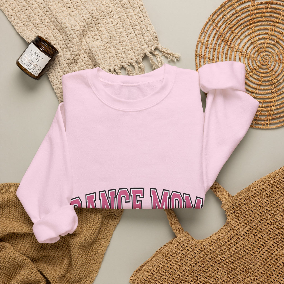 Varsity Font Sweatshirt Mom Ballet Gift Women Heavy Sweatshirt Lettering Sweatshirt Mother Fan Bold Sweatshirt Pointe Graphic Classic Rounded Shape Sweatshirt