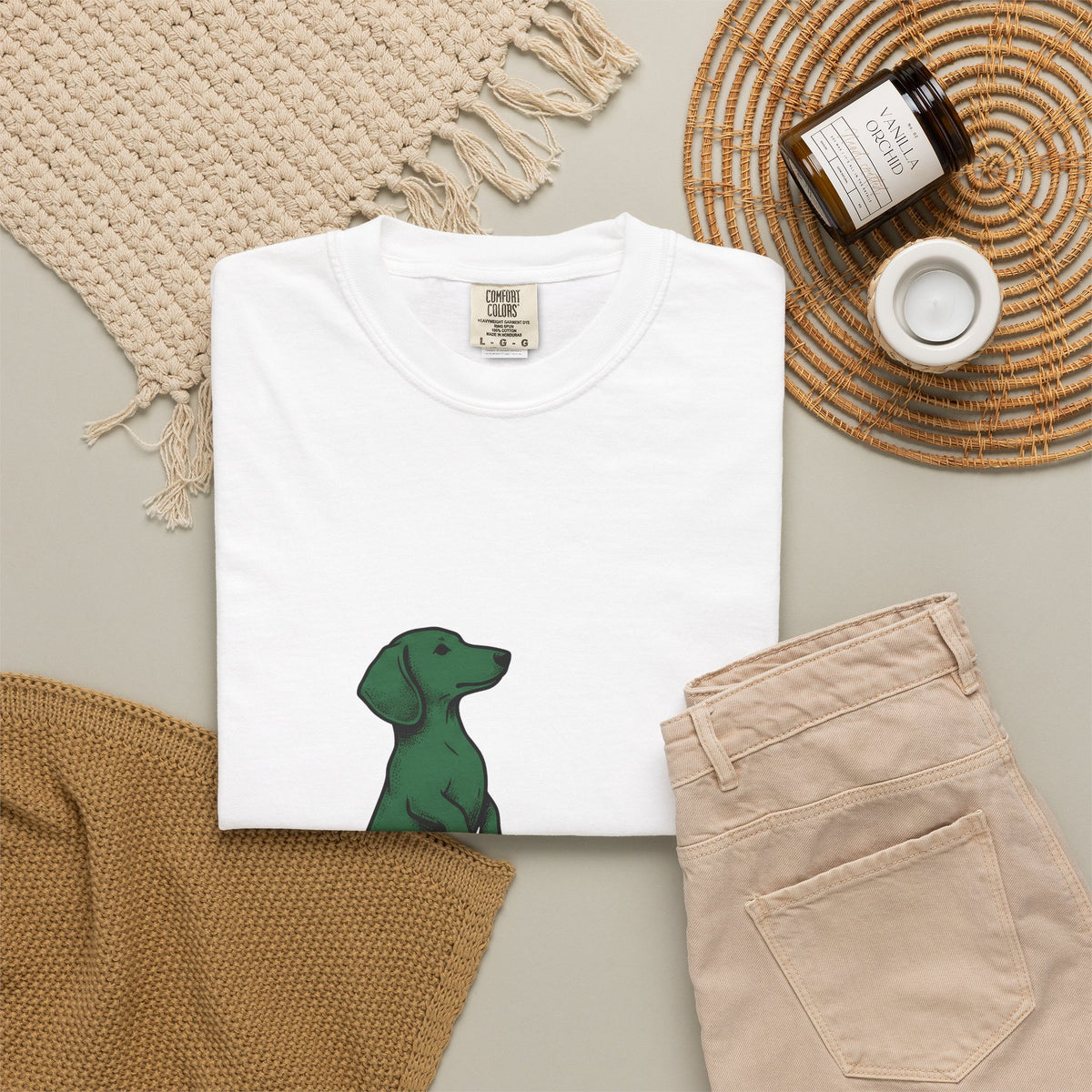 Dachshund Hound T-Shirt Dog Wildlife Gift Women Classic T-Shirt Wiener Dog T-Shirt Dog Fan Vintage T-Shirt Nature Graphic Doodle Tree Twig T-Shirt