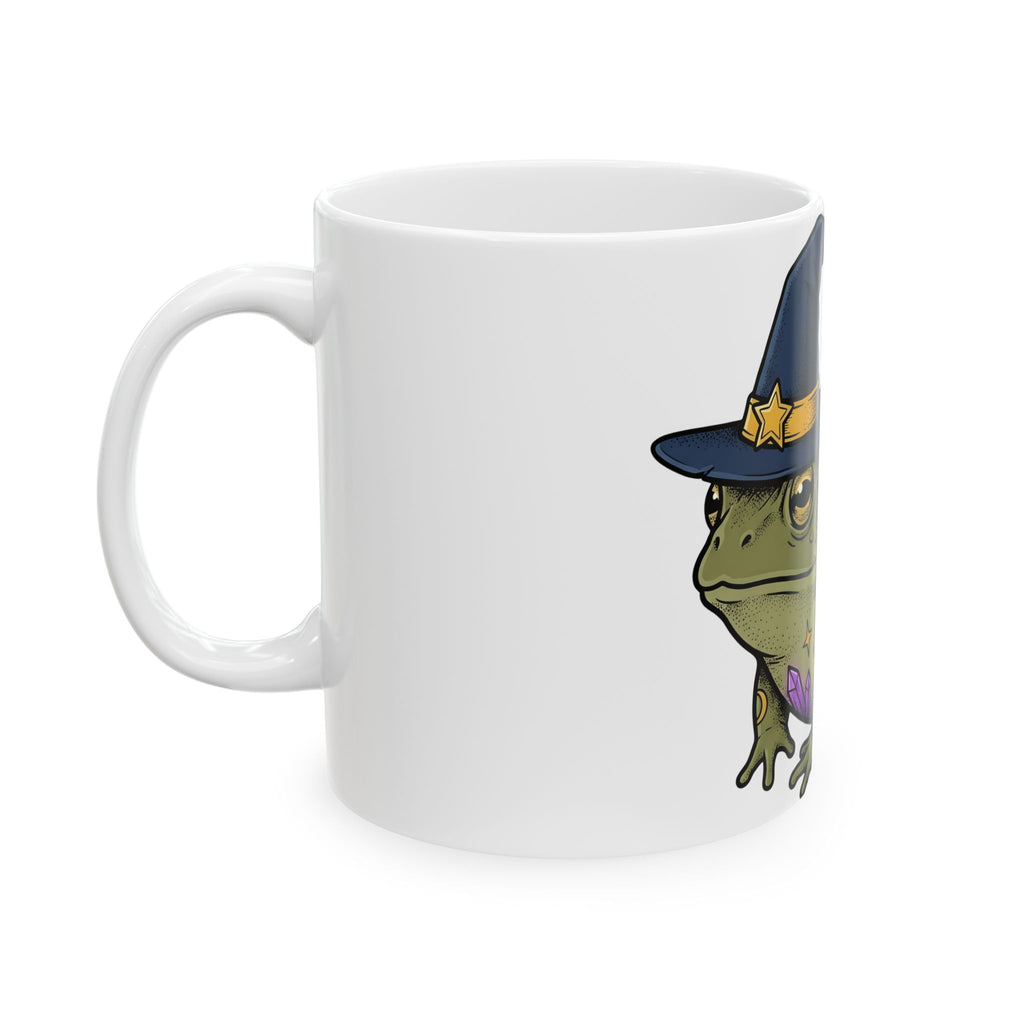 Enchanted Frog Mug Halloween Magic Gift Women Line Art Mug Toad Mug Horror Fan Illustration Graphic Mug Classic Jewels Mug