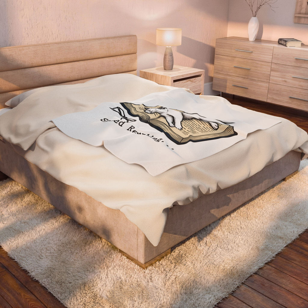 Kitten Read Blanket Cat Reader Gift Women Retro Blanket Kitten Blanket Cat Fan Vintage Blanket Bookworm Graphic Sketch Spectacles Blanket