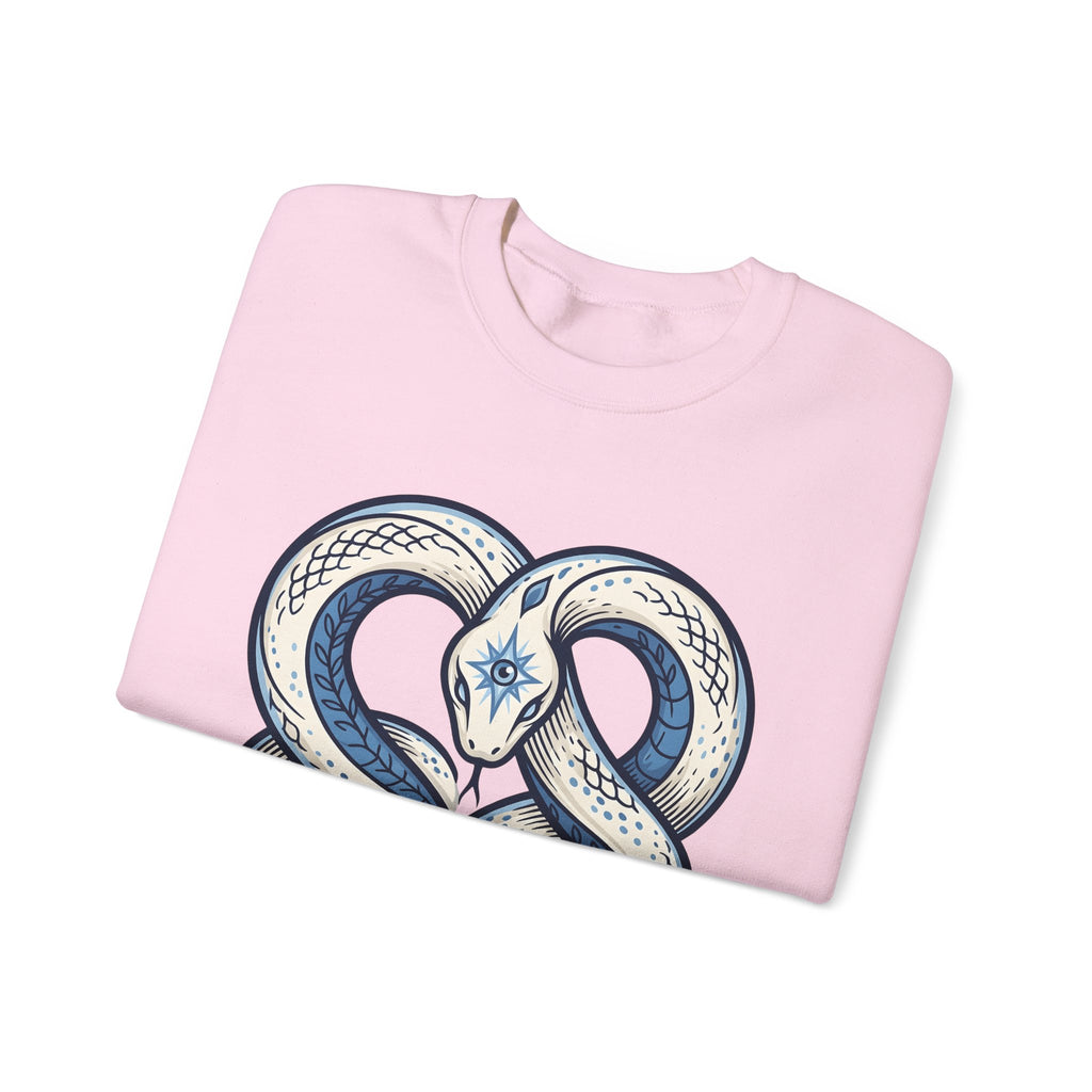 Magical Serpent Sweatshirt Boho Chic Mysticism Gift Women Primitive Sweatshirt Snake Sweatshirt Bohemian Fan Naive Sweatshirt Occult Graphic Body Art All