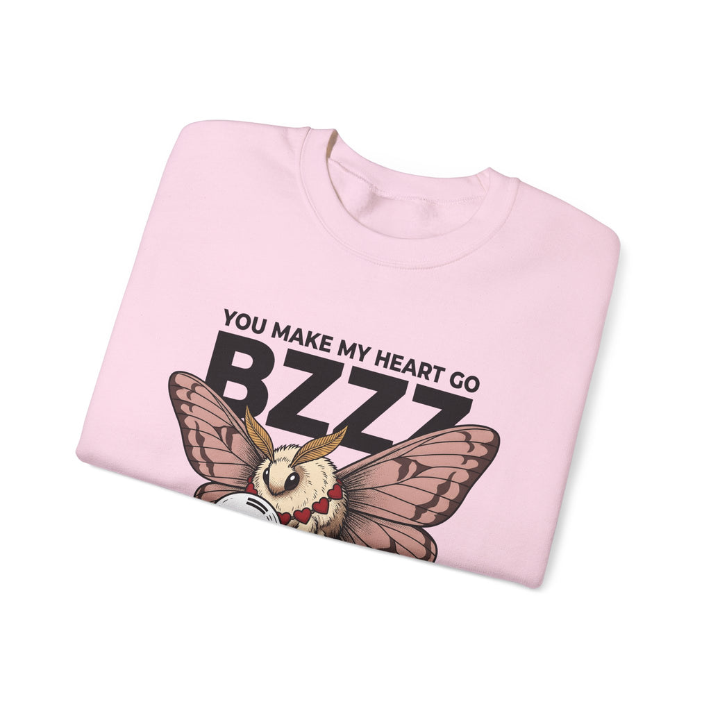 Moth Sweatshirt St. Valentine's Day Affection Gift Women Neo Traditional Sweatshirt Bug Sweatshirt Valentine Fan Vintage Sweatshirt Tender Graphic Antique