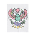 Scarab Bug Boho Chic Metaphysical Gift Tribal Beetle Bohemian Enthusiast Primitive Spiritual Blanket