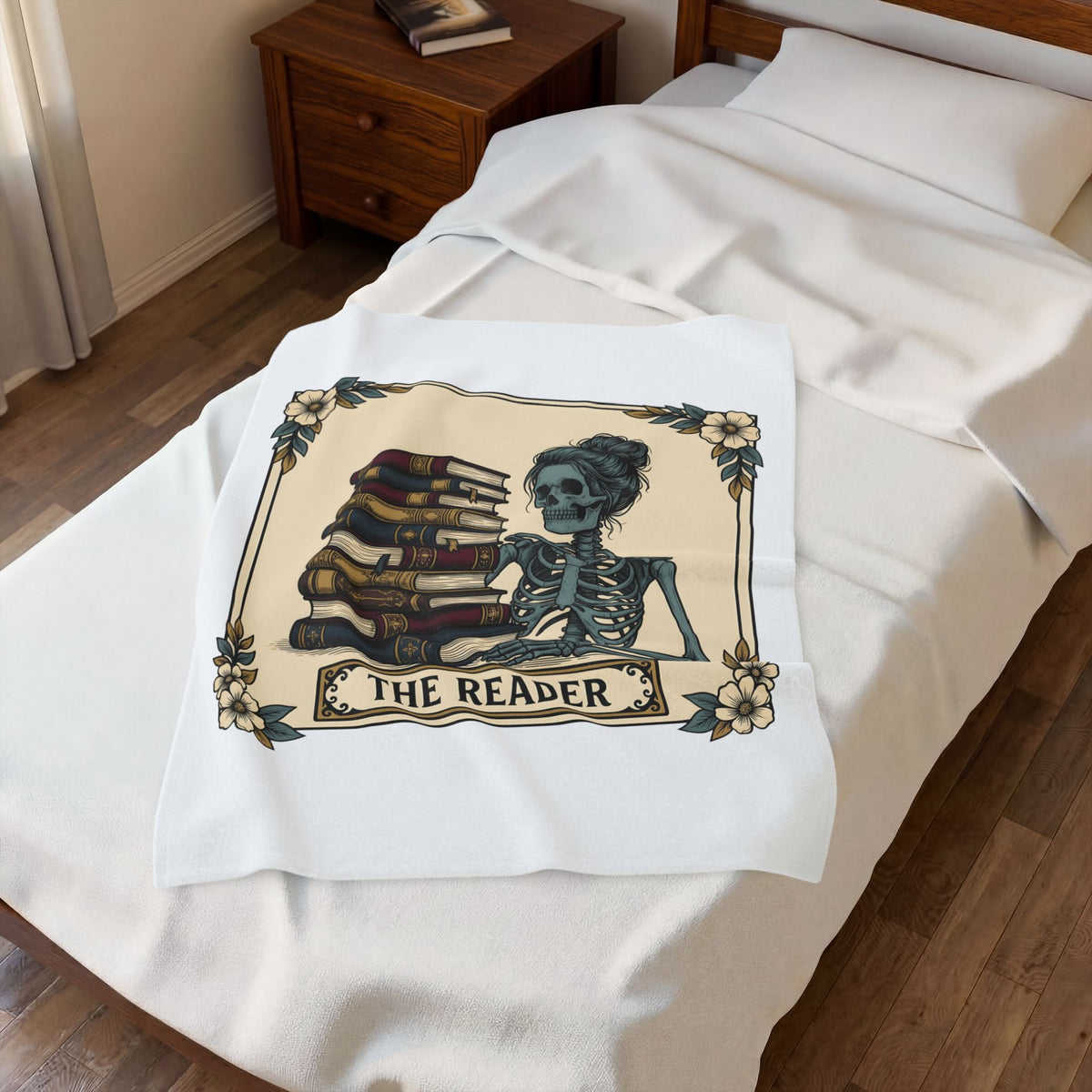 Skeleton Volumes Blanket Boho Chic Dark Arts Gift Women Old Fashioned Blanket Bone Anatomy Blanket Bohemian Fan Vintage Style Blanket Occult
