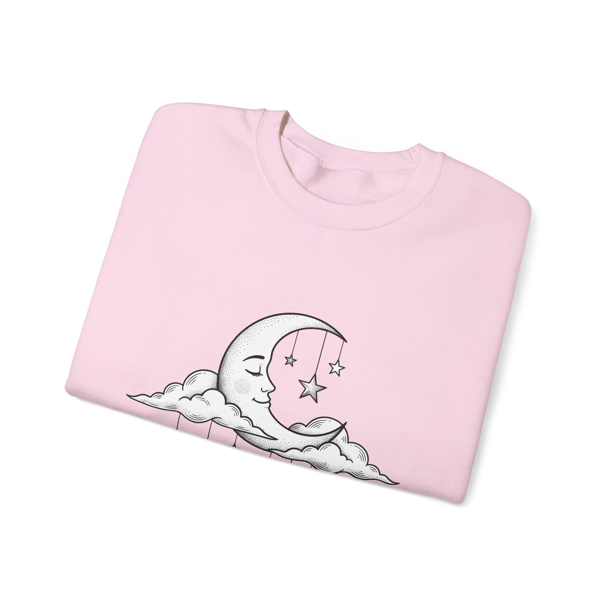 Crescent Moon Sweatshirt Nurses Career Gift Women Line Art Sweatshirt Lunar Sweatshirt Nurse Enthusiast Minimalist Sweatshirt Professional Graphic Clean