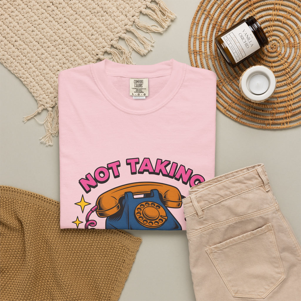Vintage Rotary Phone Funny Jokes Gift Cartoon Old Phone Comedy Fan Humor Joke Classic T-Shirt