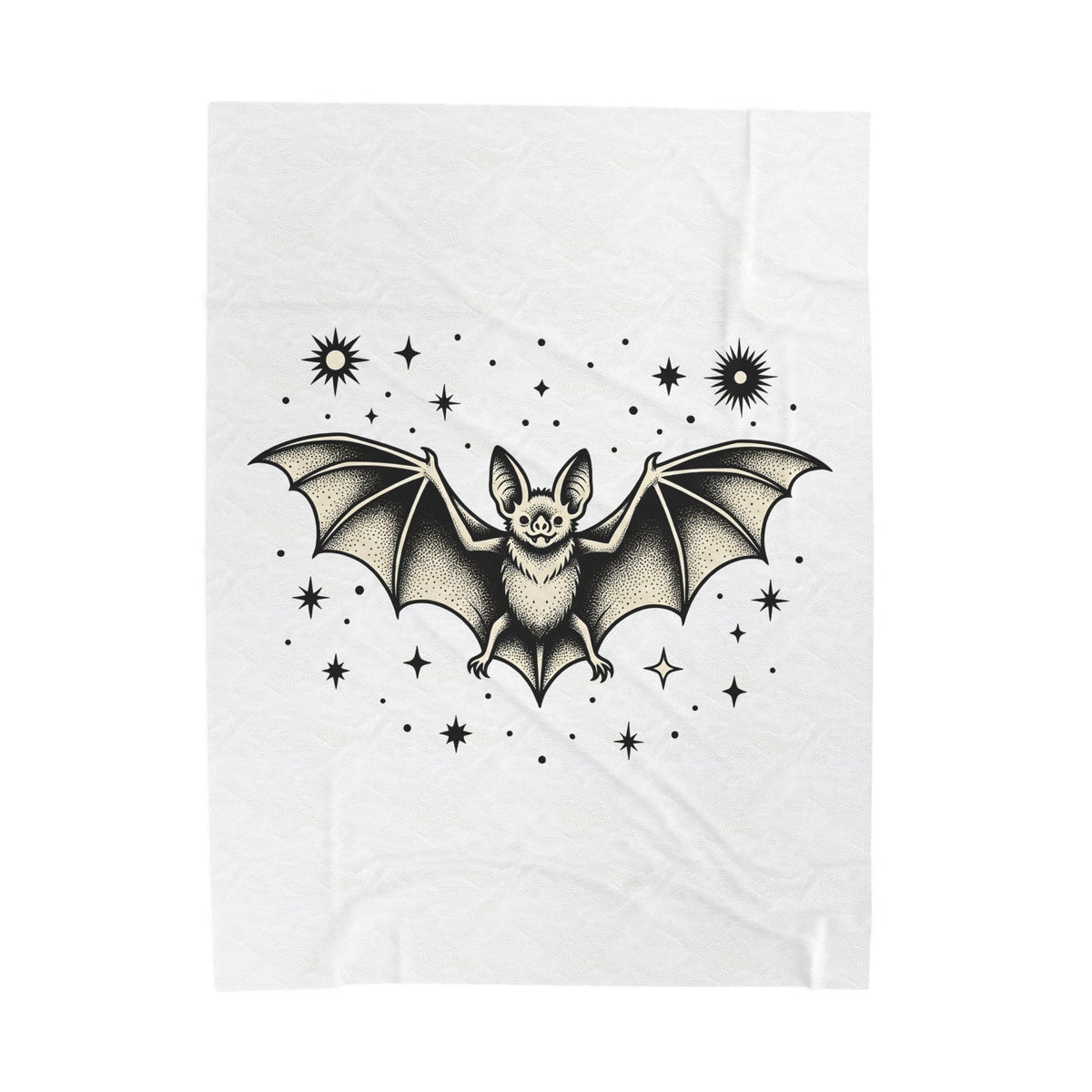 Bat Clipart Blanket Cottagecore Dark Art Gift Women Old School Blanket Flying Bat Blanket Cottage Fan Retro Blanket Gothic Graphic Doodle Twinkle