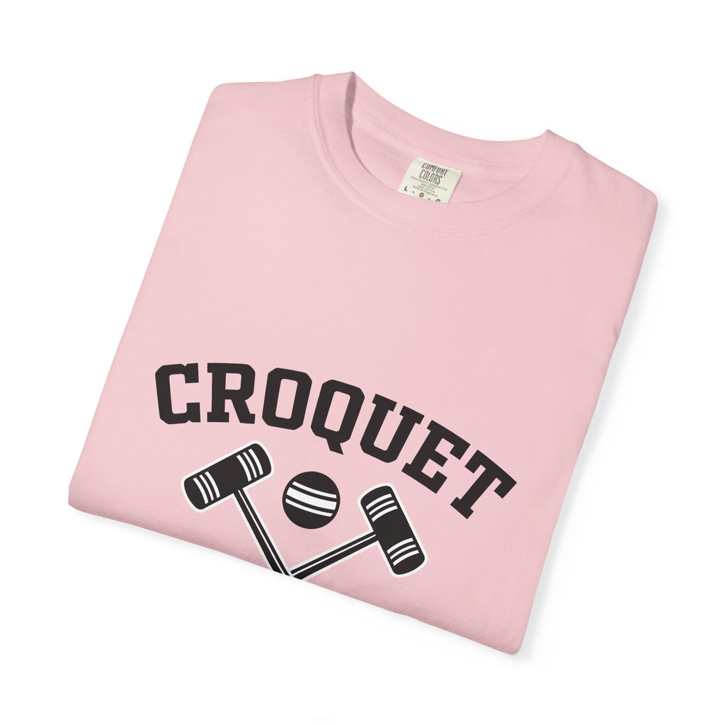 Croquet Mallets Croquet Game Gift Bold Mallet Croquet Fan Bold Sport Vintage Ball T-Shirt