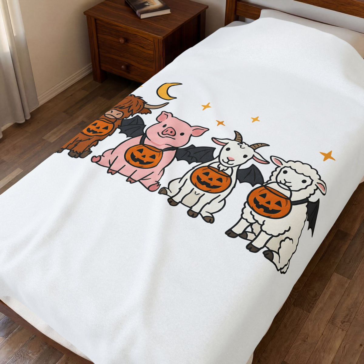 Country Animals Blanket Halloween Pets Gift Women Darling Blanket Farm Animals Blanket Halloween Fan Cute Blanket Pet Graphic Funny Halloween