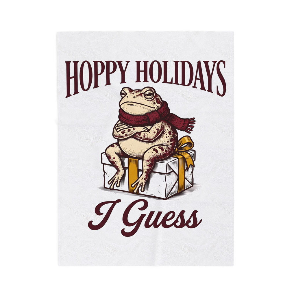 Frog Keepsake Blanket Christmas Critters Gift Women Traditional Blanket Toad Blanket Xmas Fan Hand Drawn Blanket Creature Graphic Outline Muffler