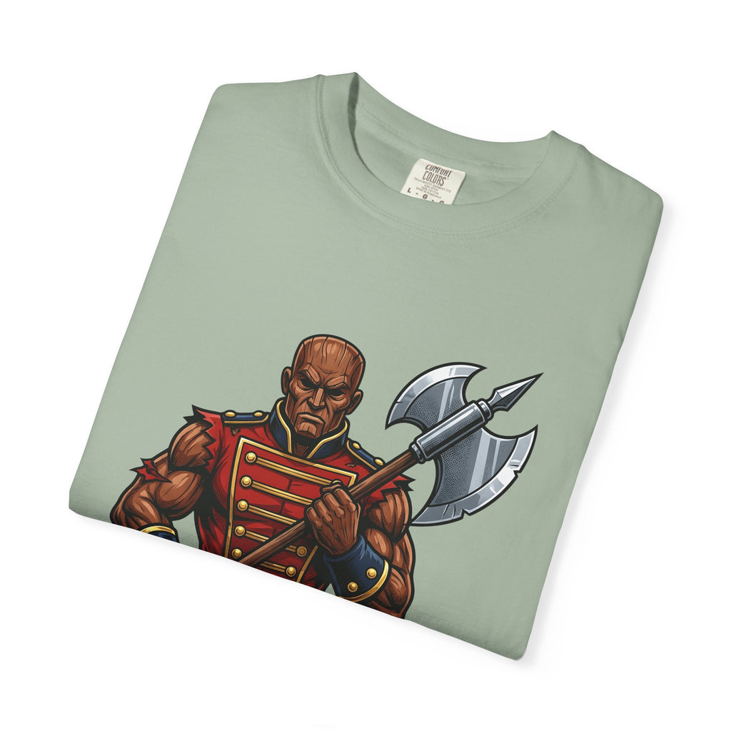 Wooden Soldier T-Shirt Christmas Festive Gift Women Sketch T-Shirt Tin Soldier T-Shirt Holiday Fan Drawing Graphic T-Shirt Hand Drawn War Axe