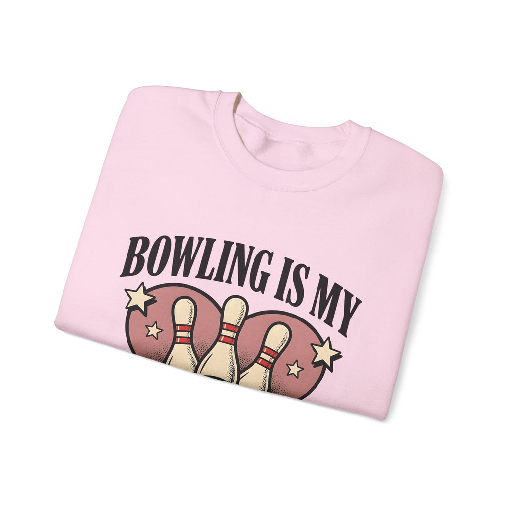 Bowling Pins Ball Sweatshirt Bowling Humor Gift Women Vintage Sweatshirt Bowling Ball Sweatshirt Bowler Fan Distressed Sweatshirt Funny Graphic Retro Heart