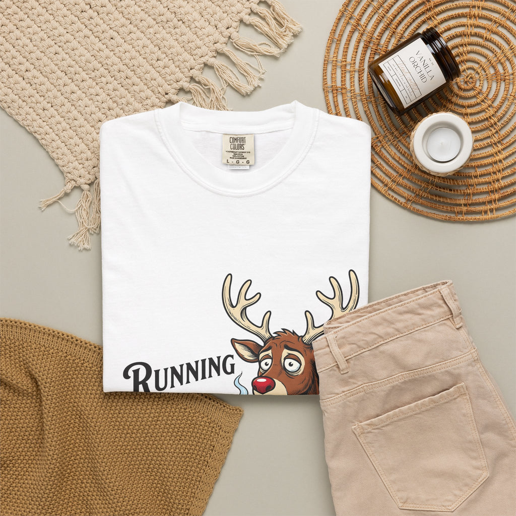 Reindeer Coffee Christmas Humor Gift Cartoon Coffee Xmas Fan Funny Vintage Mug T-Shirt