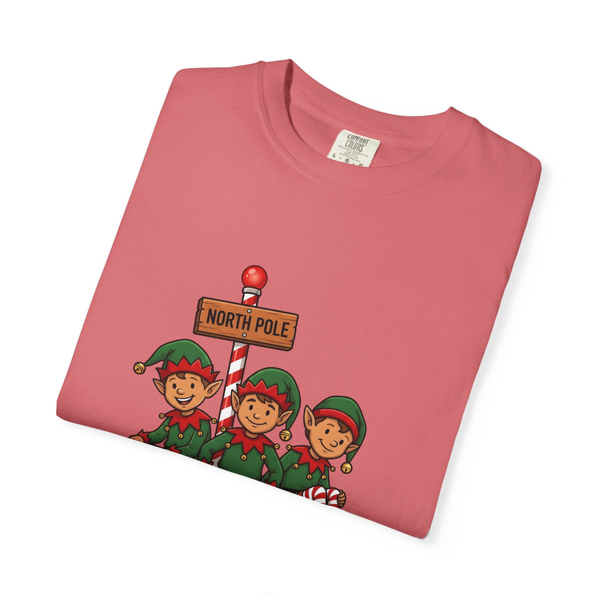 Holiday Elves T-Shirt Christmas Relatives Gift Women Comic T-Shirt Elf T-Shirt Christmas Fan Cartoon T-Shirt Family Graphic Retro Polar Sign T-Shirt