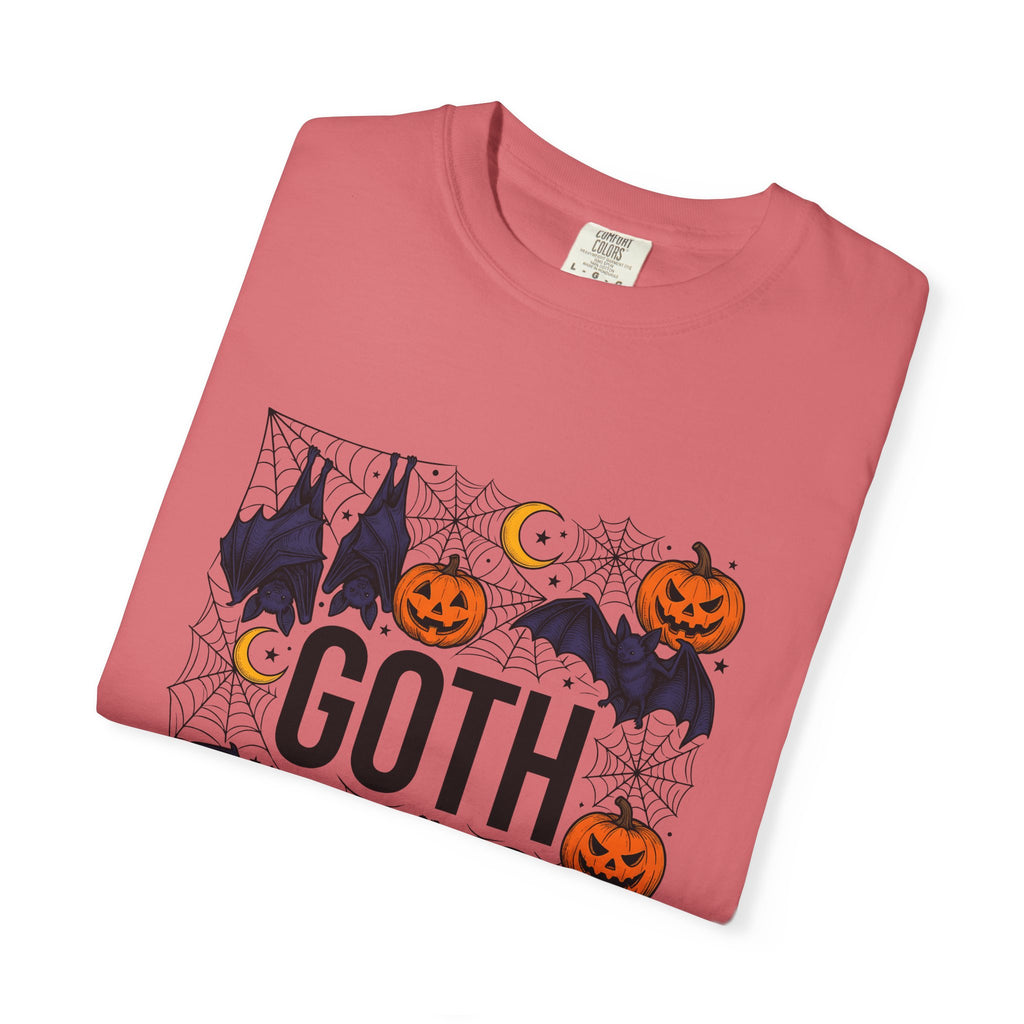 Vampire Pumpkin Goth Autumn Gift Horror Bloodsucking Dark Fan Macabre Fall Hand Drawn Webbing T-Shirt