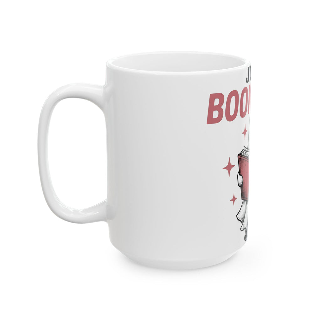 Phantom Reading Book Mug Halloween Reader Gift Women Illustration Mug Bookworm Mug Spooky Fan Ghostly Mug Book Graphic Sketch