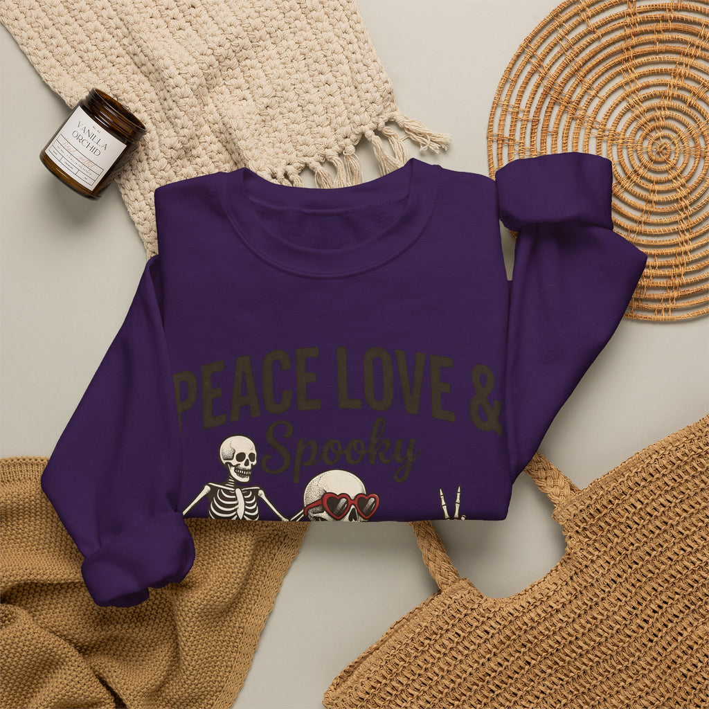 Bone Illustration Sweatshirt Halloween Garden Gift Women Retro Sweatshirt Skeleton Sweatshirt Spooky Fan Vintage Sweatshirt Yard Graphic Hand Drawn Flower