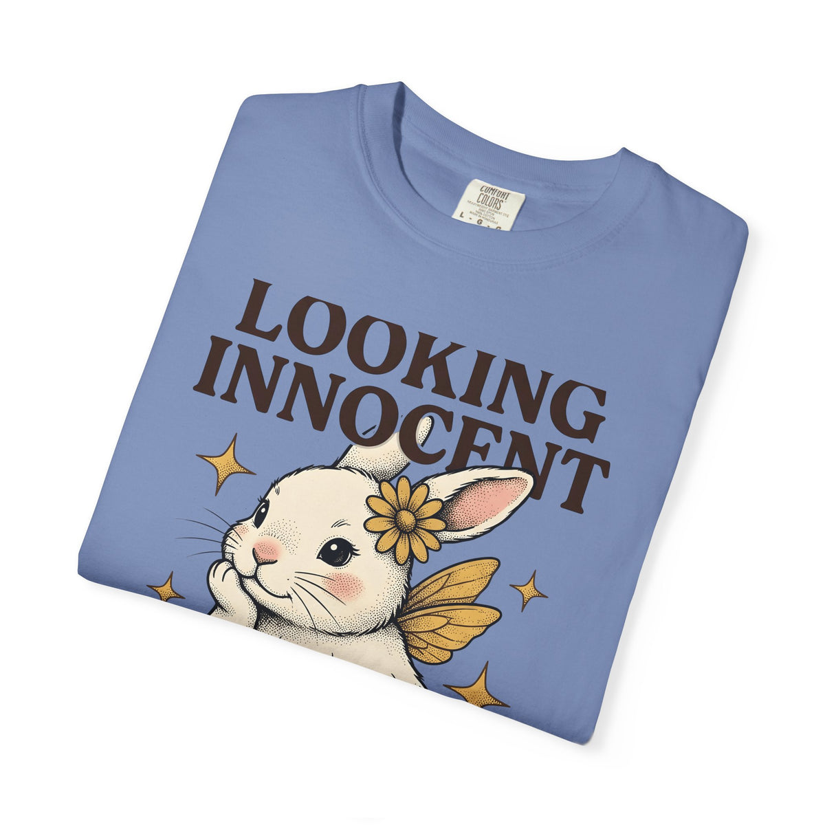 Bunny Sprite Cute Wildlife Gift Adorable Rabbit Kawaii Fan Cartoon Animal Hand Drawn T-Shirt