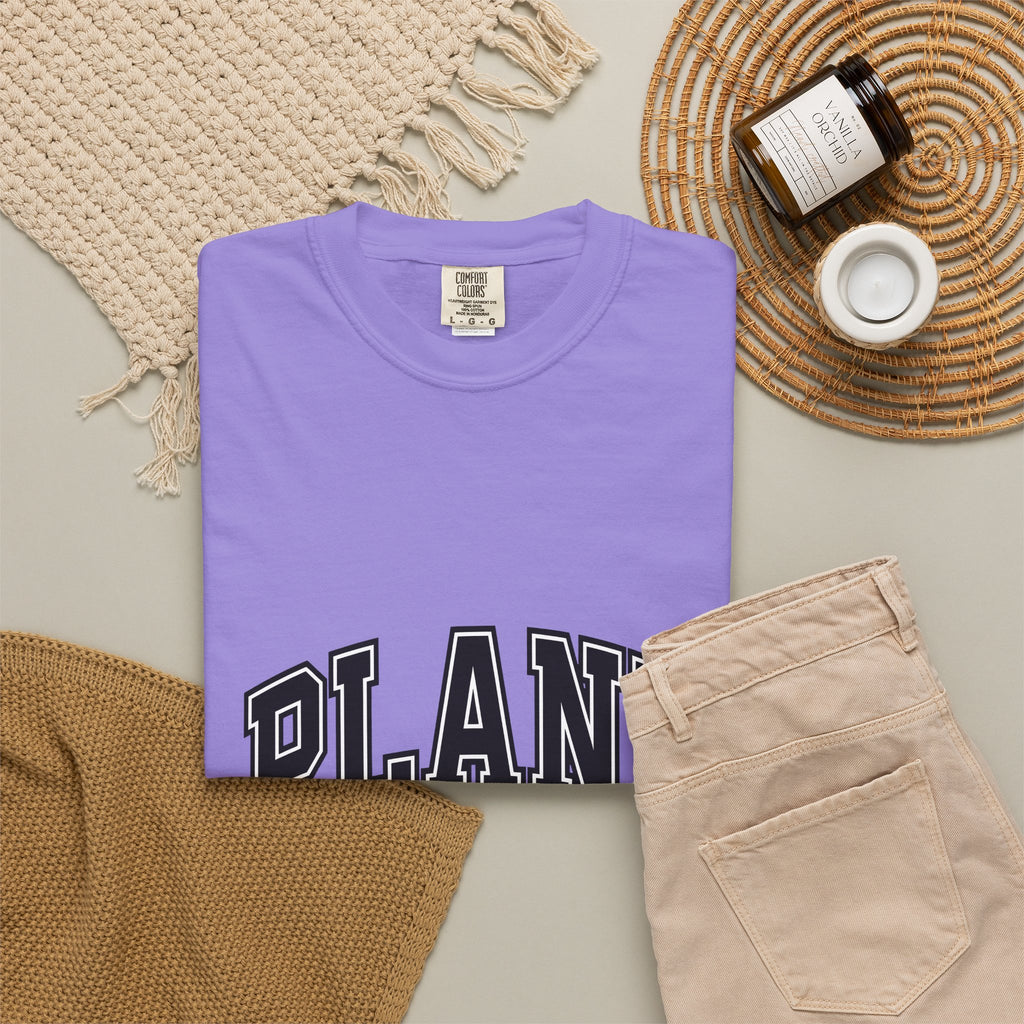 College Font Text T-Shirt Mom Gardening Gift Women Bold T-Shirt Typography T-Shirt Motherhood Fan Typography T-Shirt Gardener Graphic Vintage