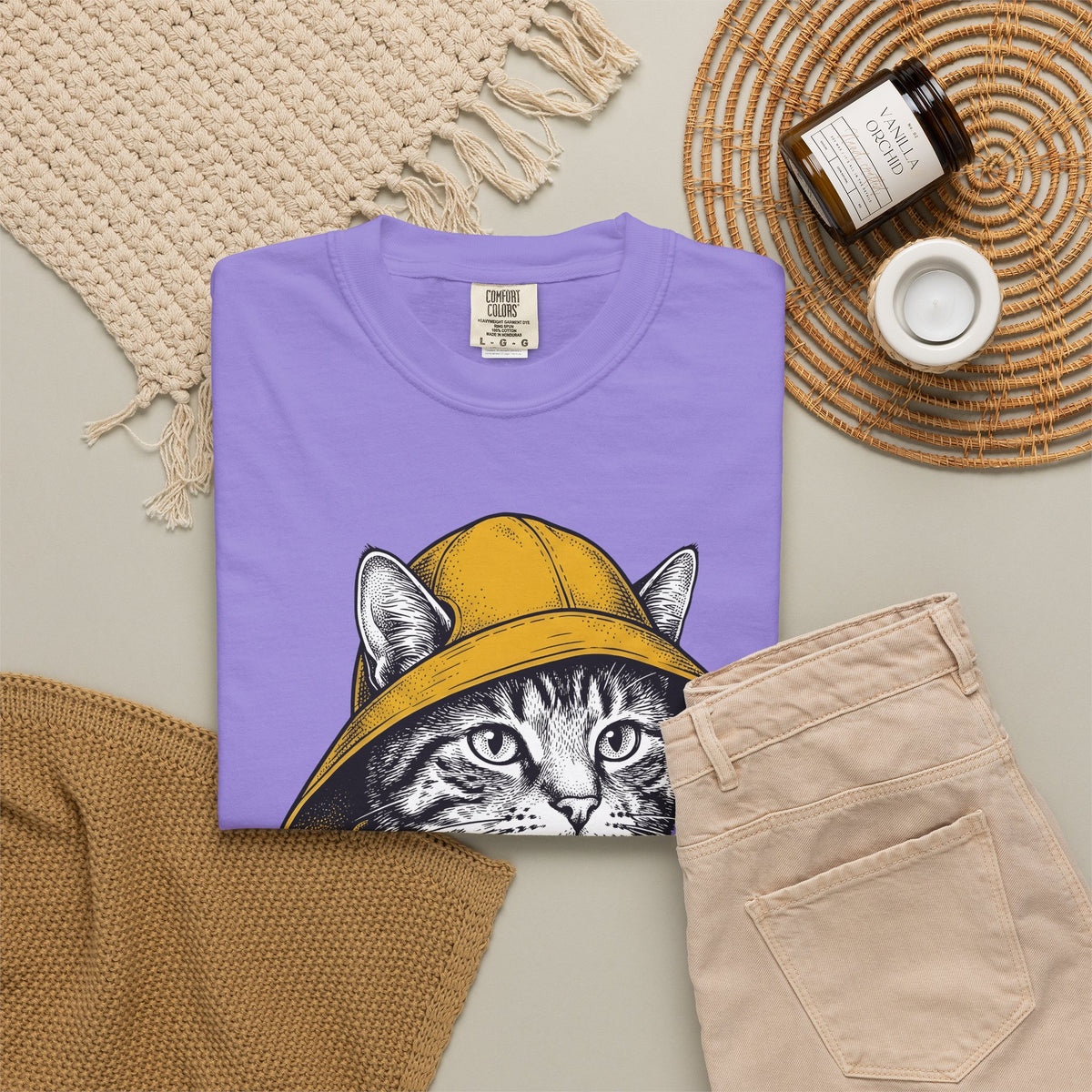 Orange Cat T-Shirt Cat Pets Gift Women Retro T-Shirt Kitty T-Shirt Feline Fan Cat Graphic Vintage T-Shirt Sketch Jacket T-Shirt