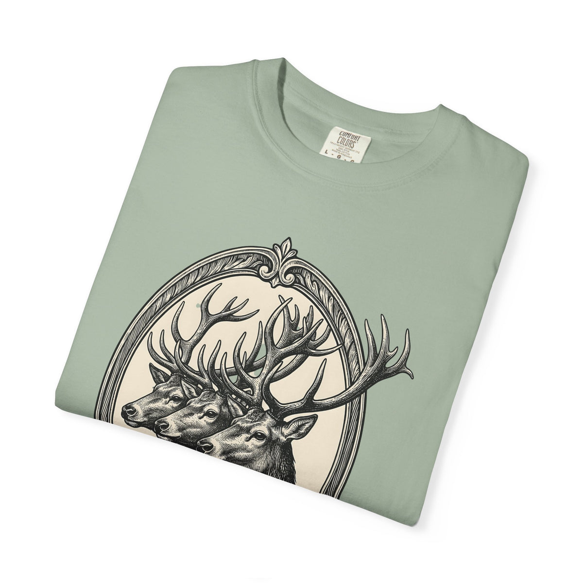 Stag Trio Boho Chic Nature Gift Vintage Deer Bohemian Fan Retro Wilderness Hand Drawn T-Shirt