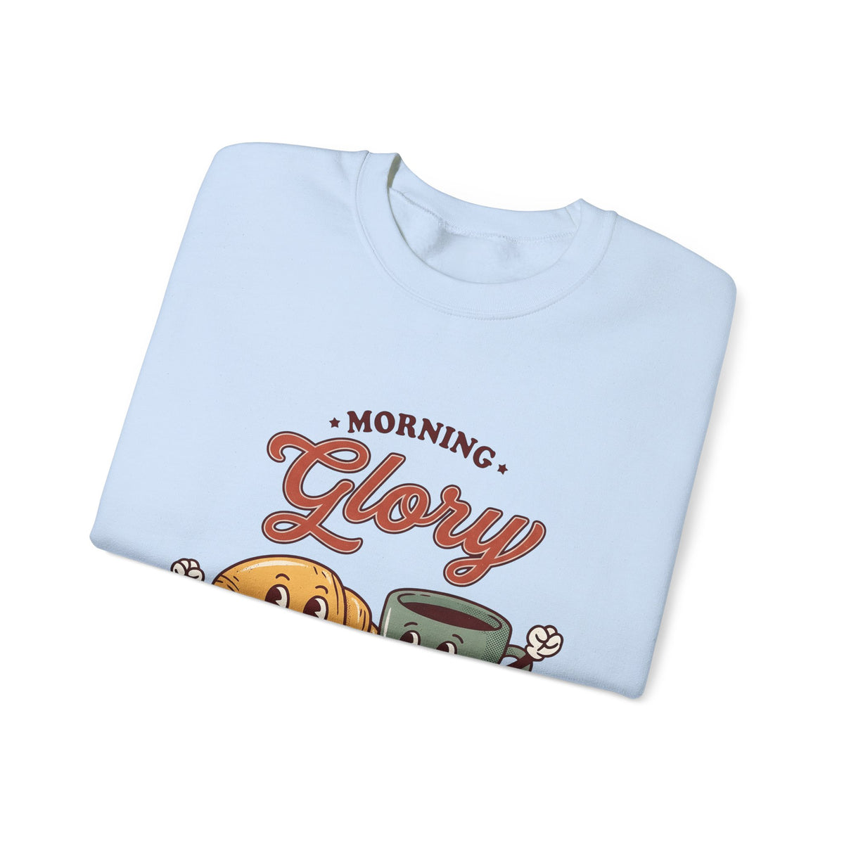 Croissant Espresso Cup Sweatshirt Coffee Morning Meal Gift Women Illustration Sweatshirt Coffee Sweatshirt Sweatshirt Coffee Fan Coffee Art Sweatshirt Breakfast