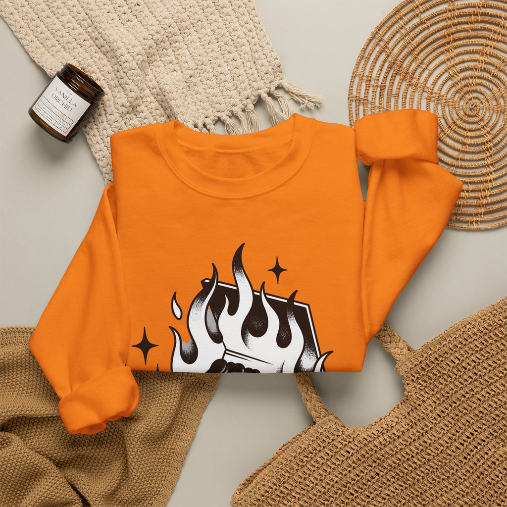 Lit Matchbox Sweatshirt Retro Amulet Gift Women Traditional Sweatshirt Matchbox Sweatshirt Retro Fan Matchstick Sweatshirt Charm Graphic Antique Twinkles