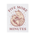 Dozing Fox Blanket Funny Critter Gift Women Cartoon Blanket Fox Blanket Humor Fan Comic Blanket Animal Graphic Old School Alarm Blanket