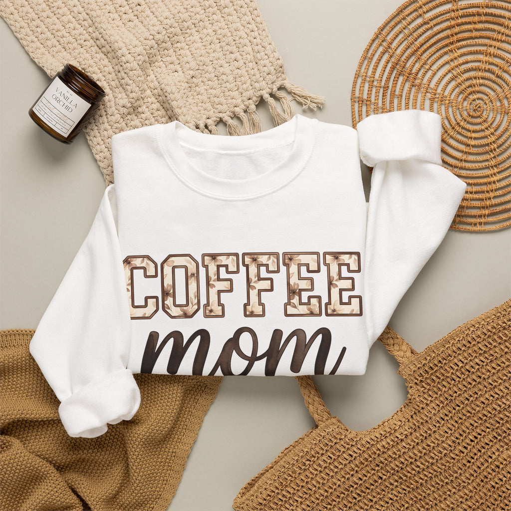 Iced Latte Cup Sweatshirt Moms Café Gift Women Painted Sweatshirt Coffee Cup Sweatshirt Mom Fan Hand Painted Sweatshirt Coffee Shop Graphic Classic Sash Sweatshirt