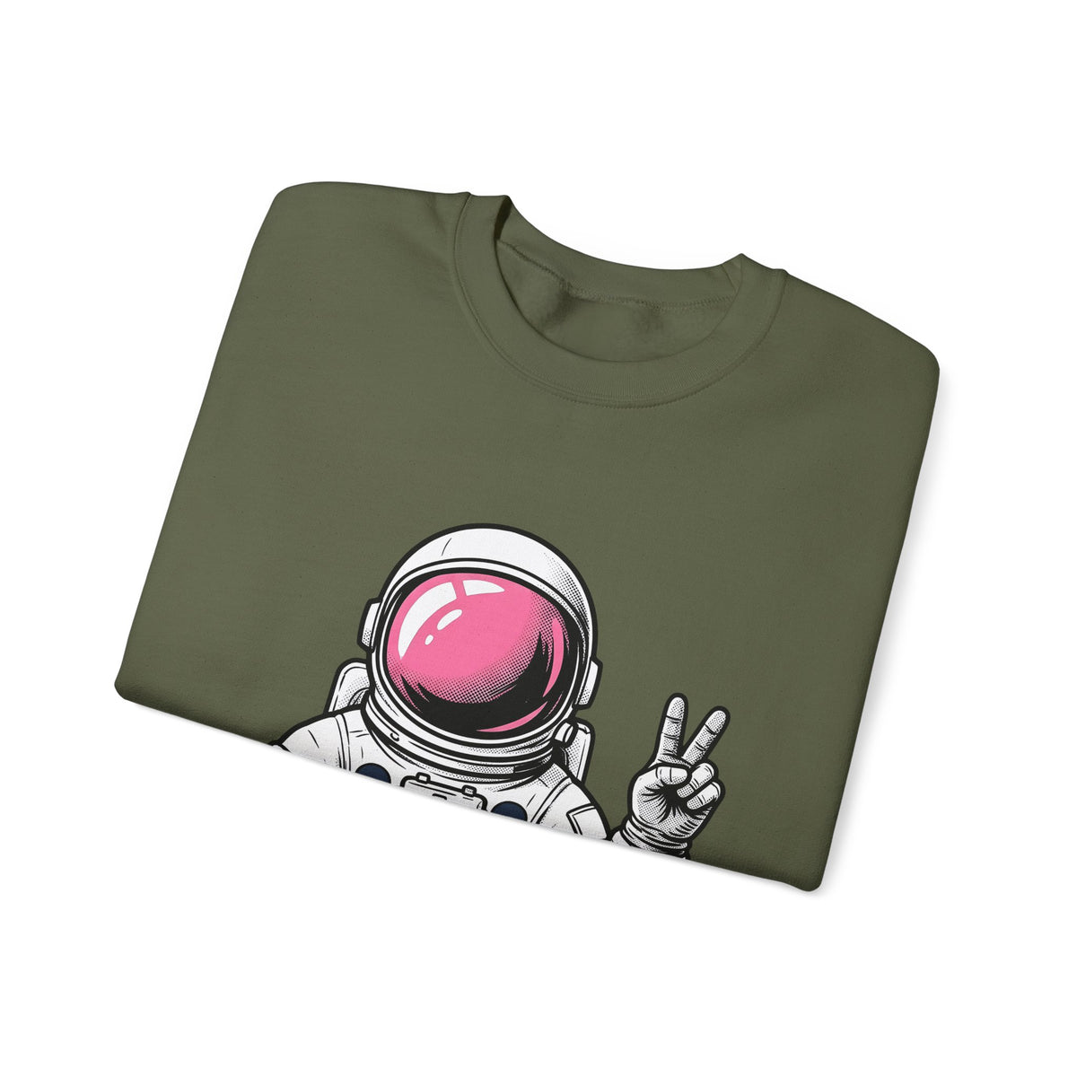 Astronaut Graphic Sweatshirt America Space Gift Women Comic Sweatshirt Cosmonaut Sweatshirt Patriot Fan Galactic Graphic Illustration Cartoon Sweatshirt Retro