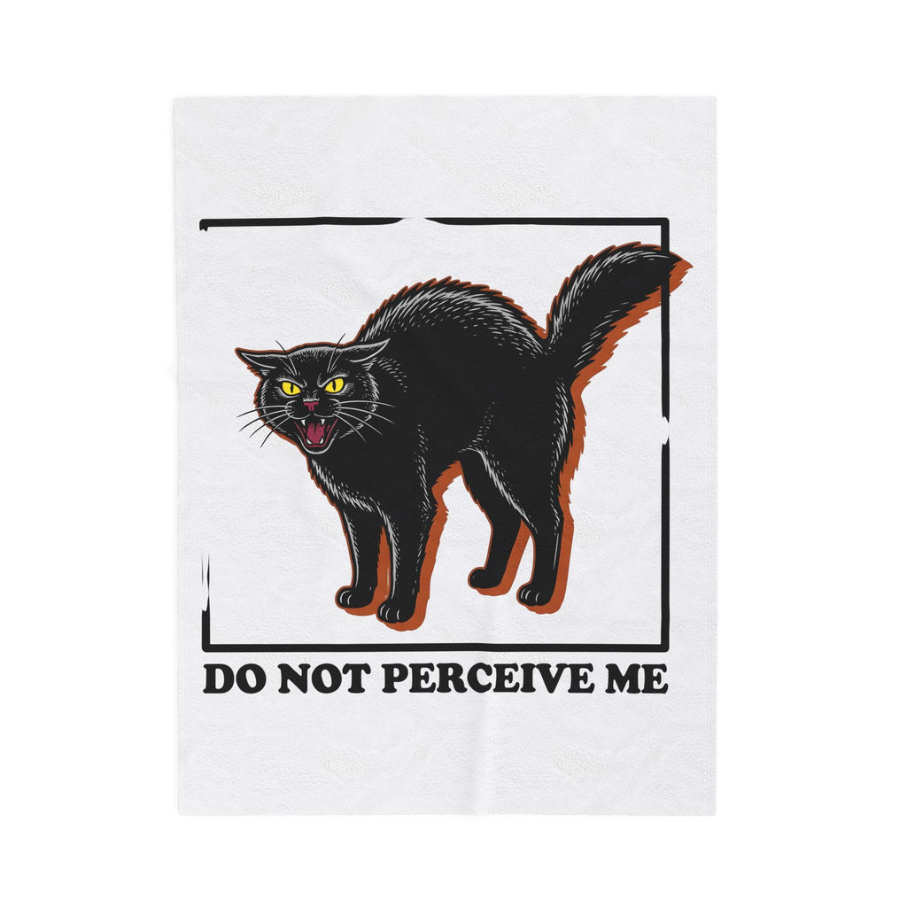 Ebony Cat Cat Event Gift Clean Black Cat Feline Fan Minimalist Party Aged Shining Blanket