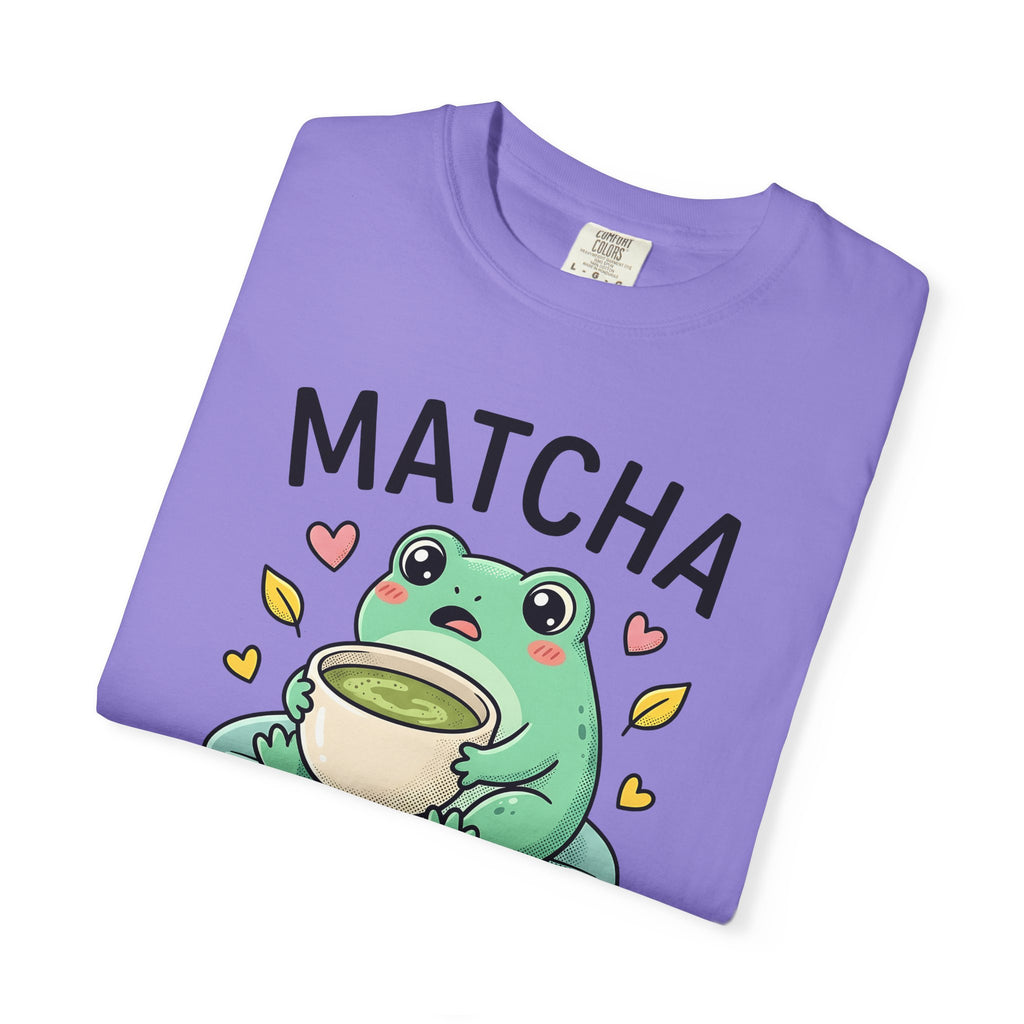 Frog Tea T-Shirt Coffee Animal Gift Women Kawaii T-Shirt Toad Drink T-Shirt Coffee Fan Creature Graphic T-Shirt Cartoon Hearts T-Shirt